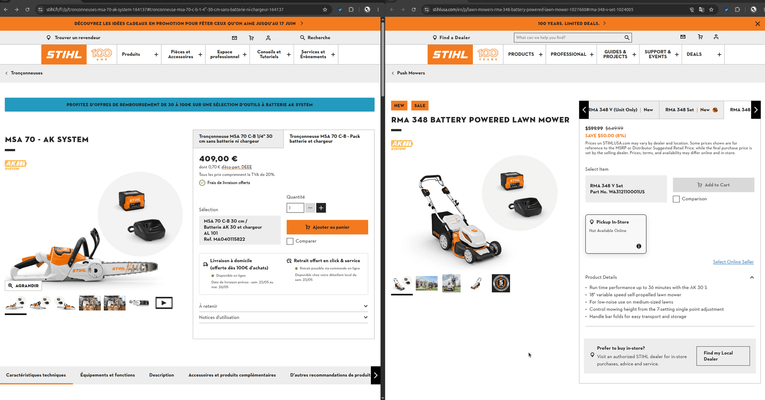 EDI - Constructeur - STIHL - Partage de stock