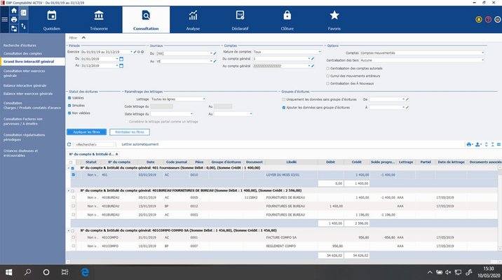 EDI - Grossistes - Synchronisation comptable EBP