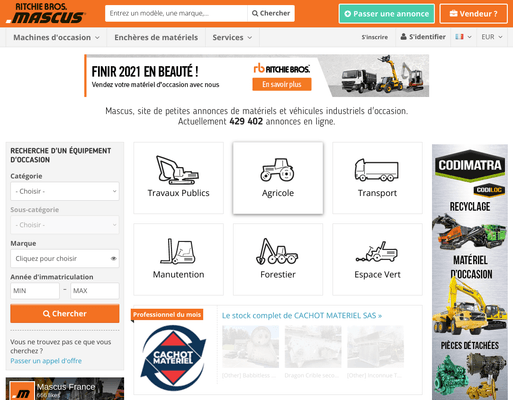 Places de marché - Matériel TP - MASCUS