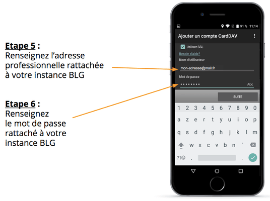Synchronisation des contacts - CRM - Synchroniser mes contacts CRM blgCloud sur mon téléphone iOS ou Android